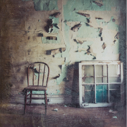 room with a window, 2015, Foto-Enkaustik, 50 x 50 cm Susanne Helmert